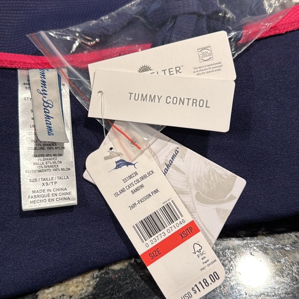 Tommy Bahama Island Cays Colorblock Bandini Top - Picture 13 of 15